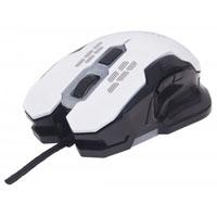 MOUSE GAMING OPTICO MANHATTAN USB 6 BOTONES 2400 DPI AJUSTABLE BLANCO