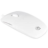 MOUSE SILHOUETTE MANHATTAN OPTICO USB 1000 DPI BLANCO BOLSA