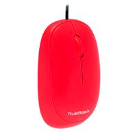 MOUSE TRUE BASIC BY ACTECK ALAMBRICO USB 1000 DPI ROJO  TB-924764