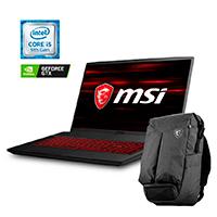 PORTATIL GAMER MSI CORE I5 9300H 2.4 – 4.1GHZ/8GB DDR4/1TB HDD128 SSD/17.3 FHD-120HZ/NVIDIA GTX1650 4GB/WIN 10 HOME INCLUYE BACK-PACK