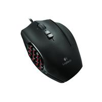 MOUSE LOGITECH G600 MMO GAMING NEGRO LASER CONECTOR USB ALAMBRICO 20 BOTONES