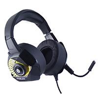 AURICULARES TIPO DIADEMA/ OCELOT/ NEGROS/GAMERS/ ALAMBRICOS/ ILUMINACION TIPO RGB/ MICROFONO CON CANCELACION DE RUIDO /AJUSTABLES/ MULTIPLATAFORMA/ ADAPTADOR DE 2 PUNTAS/ OVER EAR