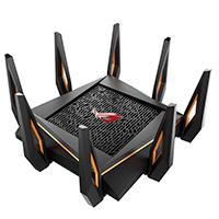 ROUTER GAMER ASUS AX11000/1148-4804MBPS/2.4 Y 2X 5GHZ/4X LAN GBE/MU-MIMO/2X USB/8X ANTENAS EXT/CONTROL PARENTAL/VPN/AIMESH/WTFAST/WIFI 6/RGB