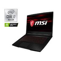 PORTATIL GAMER MSI GF63 THIN 10SCSR /CORE I7 10750H 2.6 – 5.0GHZ/8GB DDR4/512GB SSD/15.6 FHD/NVIDIA GTX1650TI MAX-Q 4GB/WIN 10 HOME