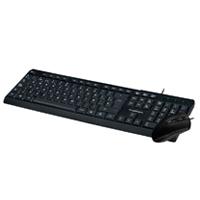 KIT DE TECLADO  Y MOUSE ACTECK/USB/105 TECLAS/1000 DPI/COLOR NEGRO/AC-928984