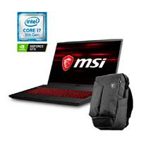 PORTATIL GAMER MSI GF75 9SC /CORE I7 9750H 2.6 – 4.5GHZ/8GB DDR4/512GB SSD/17.3 FHD/NVIDIA GTX1650 4GB/WIN 10 HOME (INCLUYE BACK-PACK)