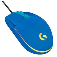 MOUSE LOGITECH G203 LIGHTSYNC GAMING BLUE OPTICO ALMBRICO USB ILUMINACION RGB AJUSTABLE 6 BOTONES